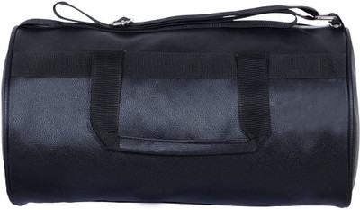 

French Clues Antique Faux Leather Gym Bag(Black)