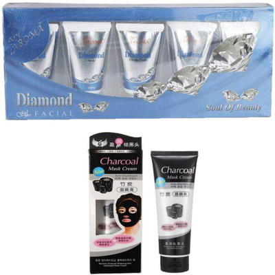 

My Aroma Diamond Facial Kit With Charcoal Face Pack 480 g(Set of 2)
