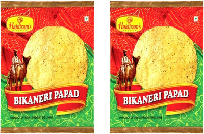 

Haldiram's Bikaneri Papad (Pack of 2) Masala Papad 400 g(Pack of 2)