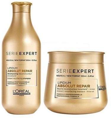 Buy L'Oreal loreal professional lipidium mask + Shampoo combo new  packing(550 ml) on Flipkart 