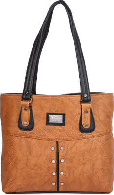Kandel London Shoulder Bag(Tan, Black), Black;tan