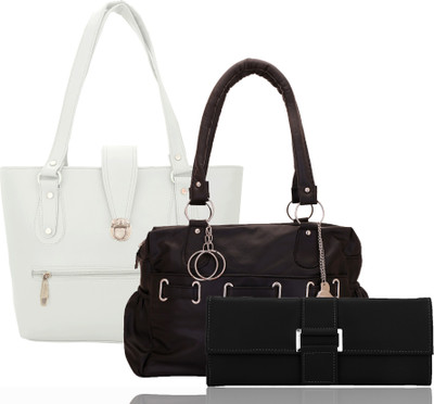 

Lady bar Shoulder Bag(White)