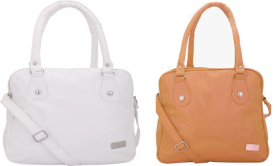 

Lady bar Shoulder Bag(Red, Tan)