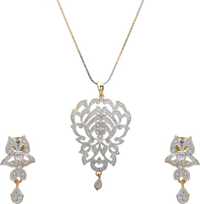 Shreyadzines Alloy Jewel Set(White)