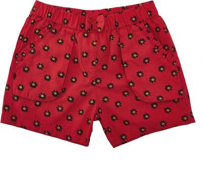 

Chirpie Pie by Pantaloons Short For Girls Casual Printed Cotton(Orange, Pack of 1