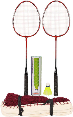 SVR Racket Shuttle Net Set for Beginners Trainers Badminton Kit