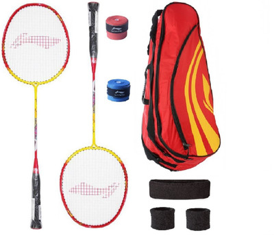 

Li-Ning Combo of XP-807 Badminton Racquet (2 Pcs.), Kit Bag, Grips & 2 Other Items Badminton Kit