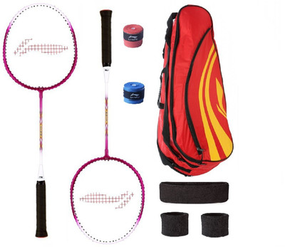 

Li-Ning Combo of XP-708 Badminton Racquet (2 Pcs.), Kit Bag, Grips & 2 Other Items Badminton Kit