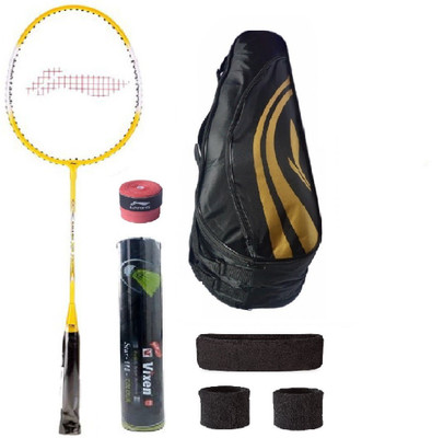 

Li-Ning Combo of XP-710 Badminton Racquet, Kit Bag, Grip & 3 Other Items Badminton Kit