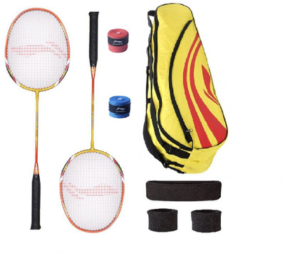 

Li-Ning Combo of XP-90 Badminton Racquet (2 Pcs.), Kit Bag, Grips & 2 Other Items Badminton Kit