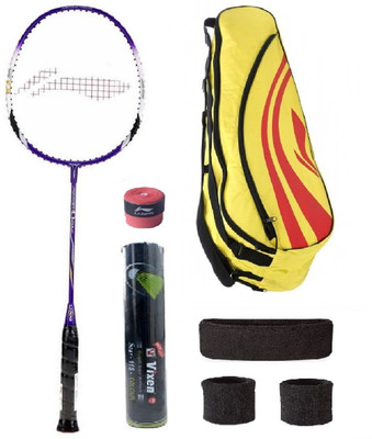 

Li-Ning Combo of Q20 Badminton Racquet, Kit Bag, Grip & 3 Other Items Badminton Kit