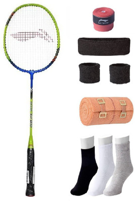 

Li-Ning Combo of XP-810 Badminton Racquet, Grip & 4 Other items Badminton Kit