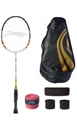 

Li-Ning Combo of Q6 Badminton Racquet, Kit Bag, Grip & 2 Other Items Badminton Kit