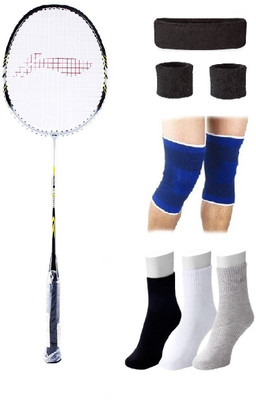 

Li-Ning Combo of XP-808 Badminton Racquet & 4 Other items Badminton Kit