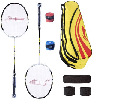 

Li-Ning Combo of XP-808 Badminton Racquet (2 Pcs.), Kit Bag, Grips & 2 Other Items Badminton Kit