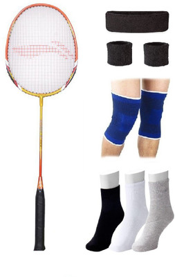 Li-Ning Combo of XP-90 Badminton Racquet & 4 Other items Badminton Kit