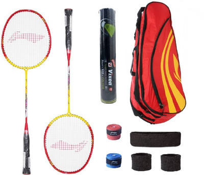 

Li-Ning Combo of XP-807 Badminton Racquet (2 Pcs.), Kit Bag, Grips & 3 Other Items Badminton Kit