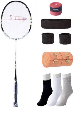 

Li-Ning Combo of XP-808 Badminton Racquet, Grip & 4 Other items Badminton Kit