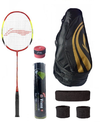 

Li-Ning Combo of Q30 Badminton Racquet, Kit Bag, Grip & 3 Other Items Badminton Kit