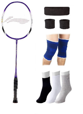 Li-Ning Combo of Q20 Badminton Racquet & 4 Other items Badminton Kit