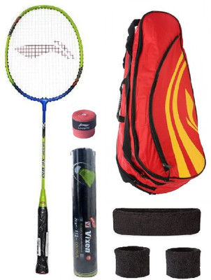

Li-Ning Combo of XP-810 Badminton Racquet, Kit Bag, Grip & 3 Other Items Badminton Kit