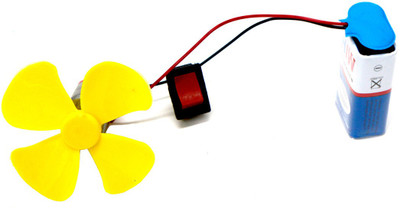 

Muren Fan DC motor kit for basic electrical connection(Yellow)