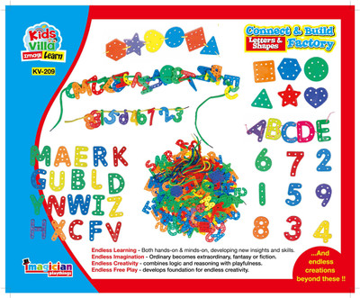 

Kids Villa Imagi Learn Connect & Build - Letter & Shape(Multicolor)