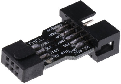 

Robodo AVR-ISP 10Pin to 6pin Adapter PCB for USBASP Programmer(Black)