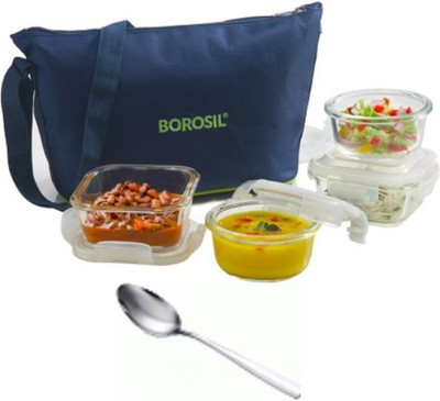 BOROSIL s/4 4 Containers Lunch Box(1120 ml) BOROSIL s/4 4 Containers Lunch Box(1120 ml)
