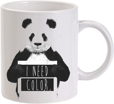 MUGKIN I need colour - panda/panda mug Ceramic Coffee Mug(350 ml)