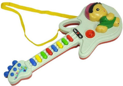 

Fabofly Musical Guitar with 8 sounds and 2 musical modes for kidz.(Multicolor)