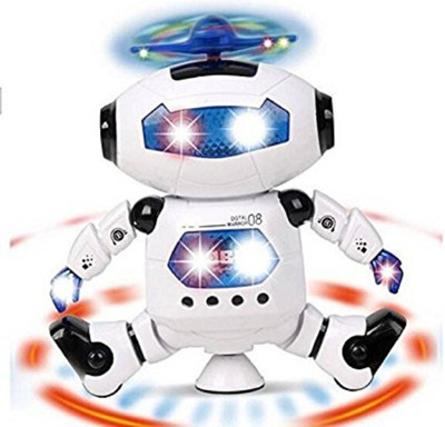 

Toykart Dancing Robot with 3D Lights and Music(White)