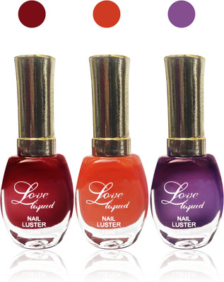 

Femina09 ss cosmetics makeup love liquid matte nail polish exclusive Fashion Beautiful multicolor9 Combo set of 4 red,orange,purple