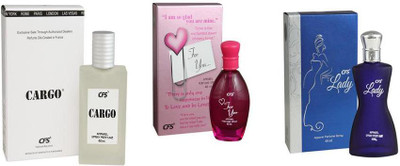 CFS Perfume CFS Cargo White Perfume 40 ML + CFS For You Perfume 40 ML + CFS Lady Blue Perfume 40 ML Perfume - 120 ml(For Men & Women)