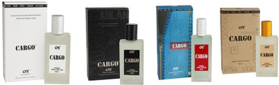 

CFS Perfume CFS Cargo White Perfume 40 ML + CFS Cargo Black Perfume 40 ML + CFS Cargo Brown Perfume 40 ML + CFS Cargo Denim Perfume 40 ML Perfume - 160 ml(For Men & Women)