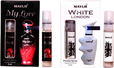 

Mayur My Love & White London Pocket(2Pcs of 9ml) Eau de Parfum - 18 ml(For Men & Women)