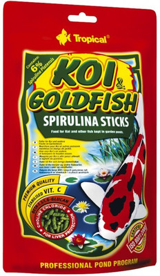 

Tropical KOI & Goldfish Spirulina Sticks 4 kg Dry Fish Food