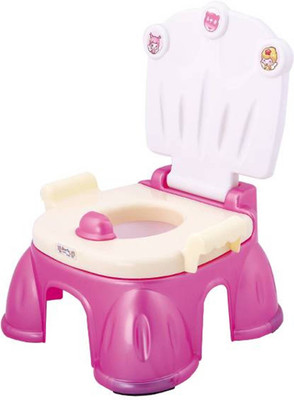 A+B Close Stool Toilet Seat Potty Seat(Pink)