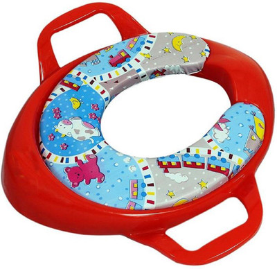 

StyloHub Soft Cushion Potty Trainer Comfortable Seat with Support Handles (Red) Potty Seat Potty Seat(Red)