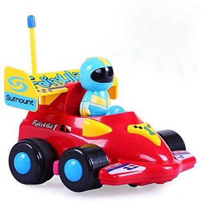 

RVOLD Cartoon R/C Formula Race Car Radio Control Toy for Toddlers (Assorted Colors)(Multicolor)