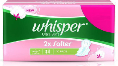 

Whisper Ultra Soft L Wings Sanitary 30 Pad Sanitary Pad