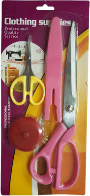 

MDS Cloth Scissors with Inch tape Set Scissors(Set of 2, Multicolor)
