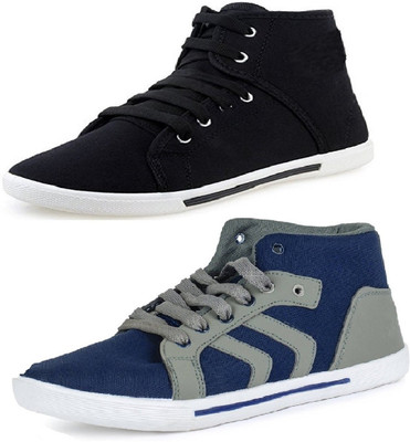 

Tempo Canvas Shoes For Men(Black, Blue, Multicolor
