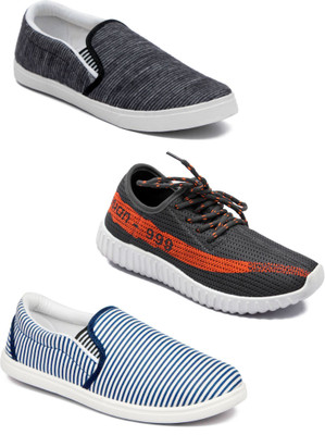

Asian Men Casual & Running Shoes Combo Pack of 3 Casuals For Men(Multicolor