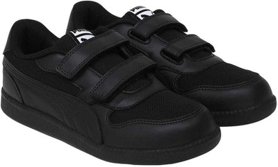 

Puma Boys & Girls Velcro Sneakers(Black, Black- black
