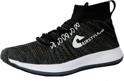 Air Style Running Shoes For Men(Black, Black d grey