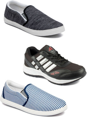

Asian Men Casual & Running Shoes Combo Pack of 3 Casuals For Men(Multicolor