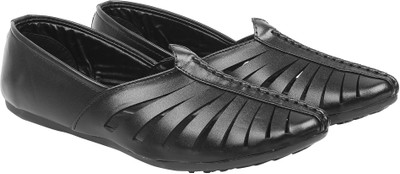 

AMJ Amj Black Artificial Leather Casual Loafers For Men Loafers For Men(Black