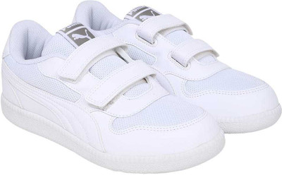 

Puma Boys & Girls Velcro Sneakers(White, White- white