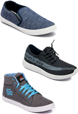 

Asian Men Casual & Running Shoes Combo Pack of 3 Casuals For Men(Multicolor